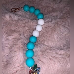 Ravenclaw themed silicone bead gift for Halloween keychain